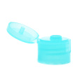 20/410 24/410 transparent blue shower gel bottle plastic screw flip top spout caps