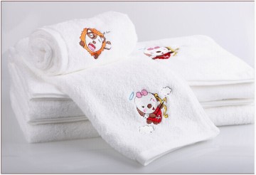baby towel, bath towel with embroidery