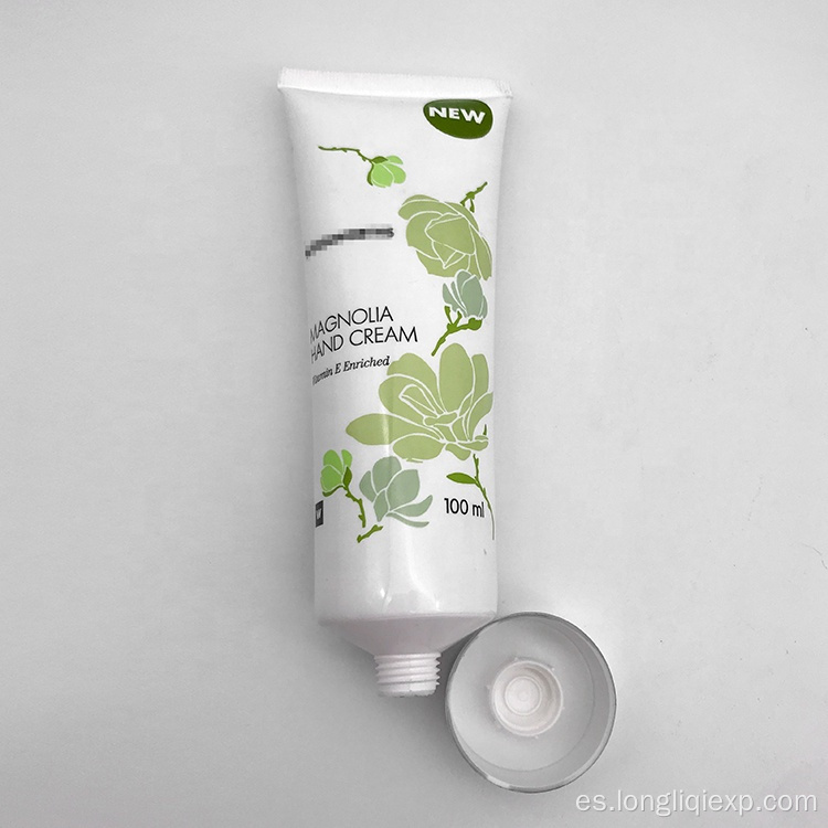 Blanqueamiento de la crema de manos de la etiqueta privada de la magnolia de la calidad 100ml