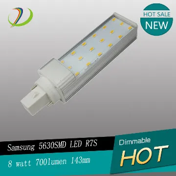 8W LED PL Light Bulb led 4 pins pl bulb G24