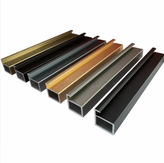 Customized 6063 Anodized Aluminium Wardrobe Frame Extrusion for Bedroom Sliding Door