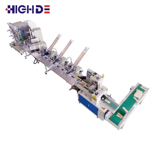 High Speed Paper Napkin and PLA Cutlery Auto Packing Machine in China