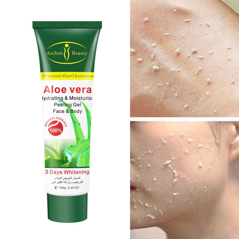 Aloe Vera Papaya Exfoliating Gel Face Cream Scrub Acne Blackhead Remove Moisturizing Whitening Cream Body Care