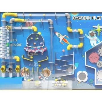 Interactive Scientific Toys: Developing Children's Brain, Technology Skills with Castle Ball Pool Puzzle Wall Equipment