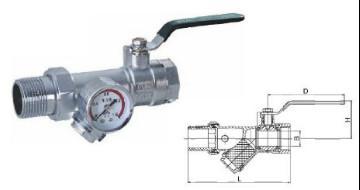 Y Type Multifunctional Brass Filter Ball Valve(FxM)
