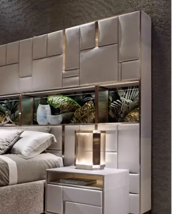 Visionnaire Italian Leather King Bed for Luxurious Master Bedrooms