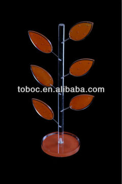 Acrylic leaf-shape jewelry display