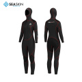 Seaskin Women Scuba Diving Wetsuit 7mm Hooded Wetsuit