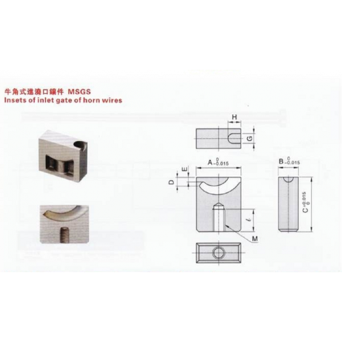 Custom Tunnel Gate Insert en Pin Gate Insert