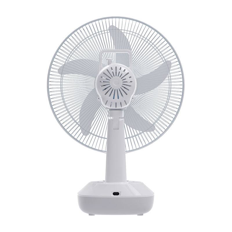 Rechargeable 14 Inch Solar Table Desk Fan with Light