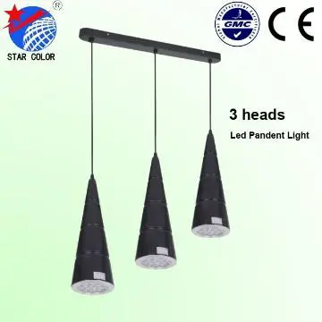 led three heads pandent lamp