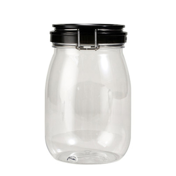 Large Capacity Clear Sealed PET Food Storage Containers 1650ML with Flip Top Lids