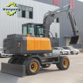 9 Ton Compact Wheel Excavator With Optional Attachment