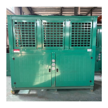 High-Power Cool Room Freezer Refrigeration Units with V-Shaped Top Outlet Fan and Semi-Enclosed Compressors: 20HP, 30HP, 40HP, 50HP Options