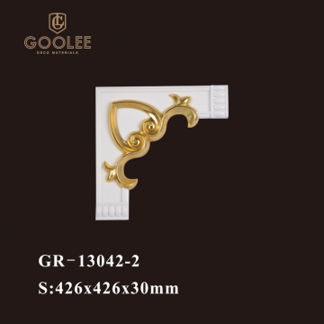European Style Luxury Waterproof Polyurethane Carving Corner Moulding