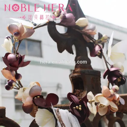 Charming Bridal Hawaii Party Hair Accessories Floral Wreath Veils Headband