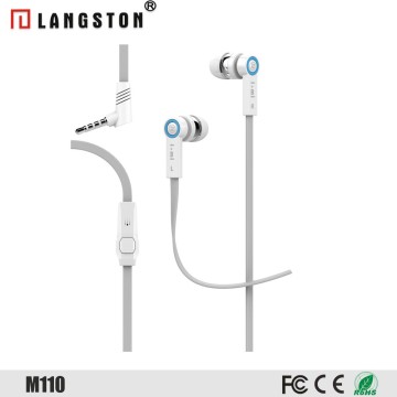 Langston Wholesale Headset Microphone for Mobile with 3.5mm Jack Silicone earphone/auricolari/headphones/ecouteur
