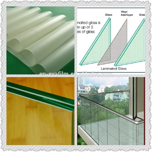 VE-HB no yellowish extra clear/ super high transparency EVA film / EVA foil /interlayer film for constructure laminated glass