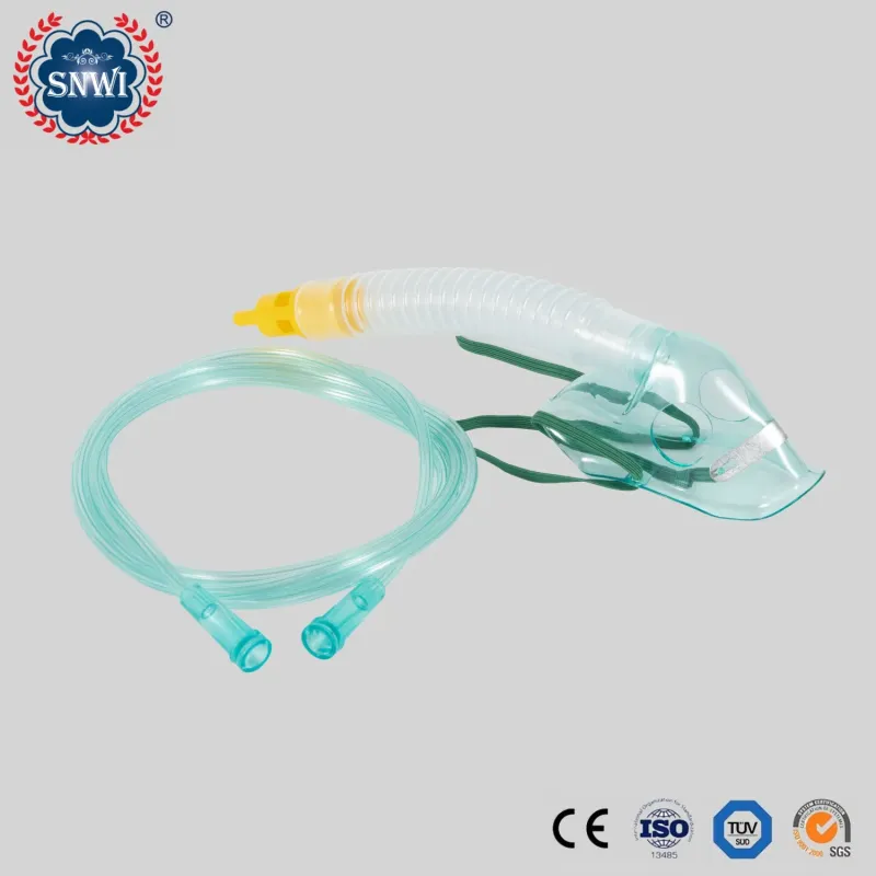 CE ISO Approved Medical PVC Oxygen Masks with Reservoir Bag