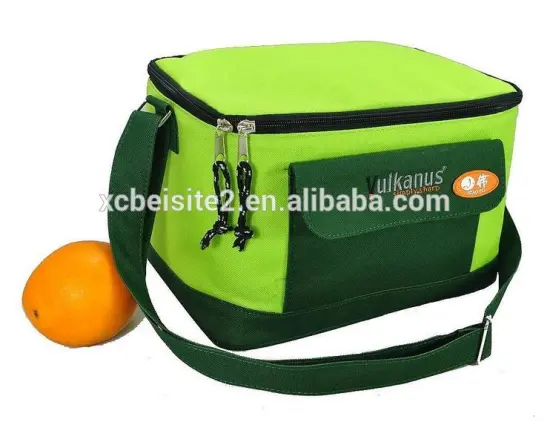 CY153 Lunch Tote Bag Box Cooler Bag, Silver Interior and Long Handles, Picnic Cold Drink Insulation Bag Cooler Bag Freezable