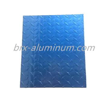 Blue Compass Pattern anodized aluminum plate