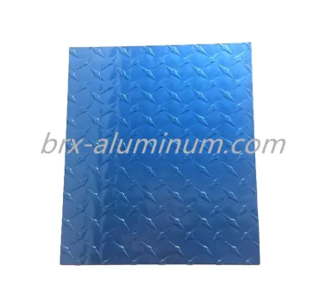 Blue Compass Pattern anodized aluminum plate