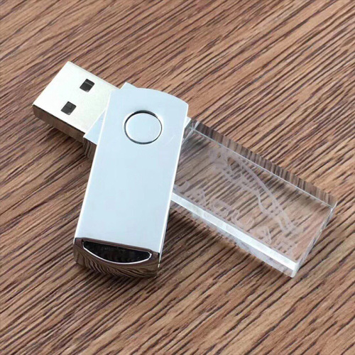 Clé USB rotative Crystal