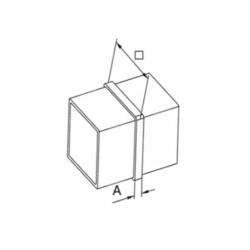 Edelstahl-Quadratrohr-Tischler Inline