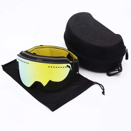 Custom Interchangeable Lens UV400 Anti-Fog Snowmobile Ski Goggles