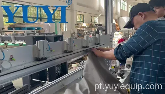 Máquina de costura de barra de quilha de cortina romana automática industrial com inteligência PLC e detecção de quebra de linha infravermelha