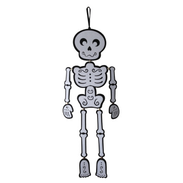 Halloween hanging skeleton wall sign