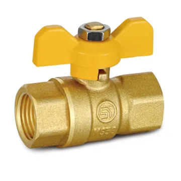 Brass Butterfly Handle Female Thread Gas Ball Valve