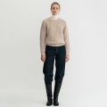 Kvinnor faller crewneck batwing hylsa tröjor