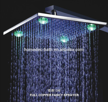 12 inch Chrome Square LED Shower Head