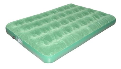 Green Inflatable Flocking Air Beds Mattress For Bedroom 76"x18"