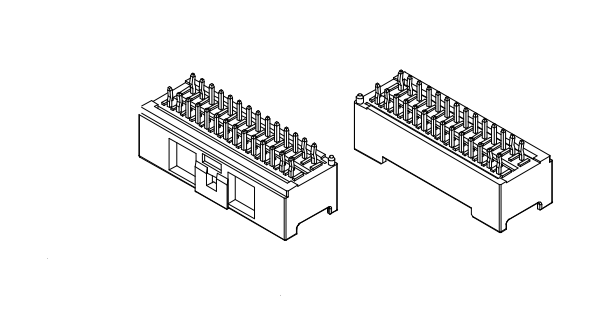 2.00mm Pitch 180 ° Gofret Konnektörü Dip Serisi AW2014S-2XNP