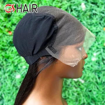 GS Top Ranking Human Hair Closure with Wig Cap - Straight 7x9 Lace Closure Frontal