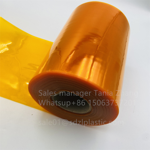 Folha de embalagem farmacêutica de cor laranja em cor PVC