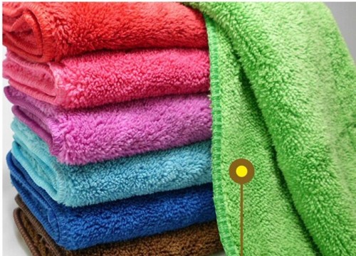Double Layer Microfiber Coral Towel, Weight: 550G/M2, Material: 80% Polyester/20%Polyamide Microfiber