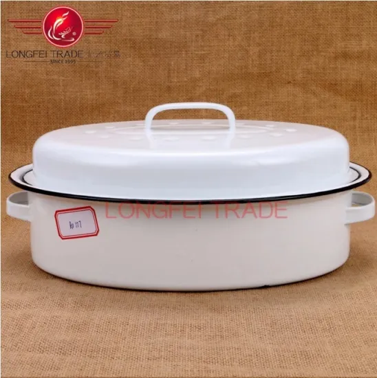 2018 Hot Design Wholesale Enamel Lid Tray