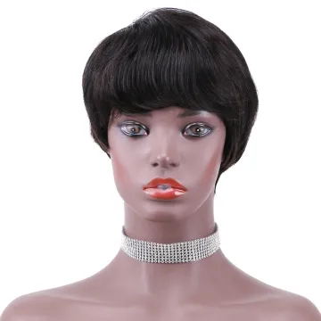 Wholesale Brazilian Hair Short Machine Made Wig Afro Kinky Curly Wig Natural Color Remy Human Hair Wigs For Black Women