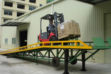 10t Eljusterbar gaffeltruck Container Yard Ramp Leveler