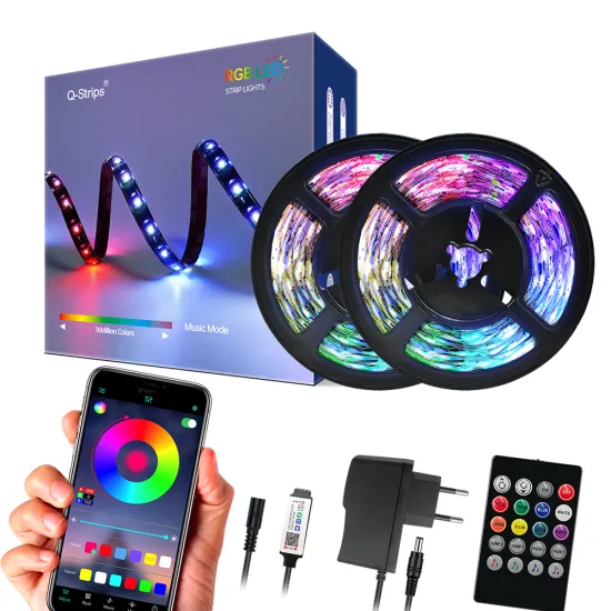 Smart RGB LED Strip Lights - 60 LEDs/M, 24V, IP65 Waterproof, Flexible SMD5050