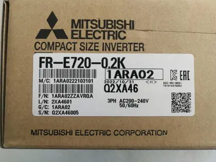 FR-E720-0.2K Mitsubishi FR-E720 Series Compact Size Inverter