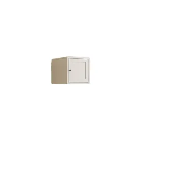 New Design Metal Wardrobe: Single Door Closet with Top Cabinet
