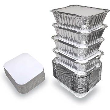 Contenitori per alimenti usa e getta in foglio di alluminio