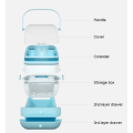 Milk Bottle Storage Box with Layer Plastic Organizer