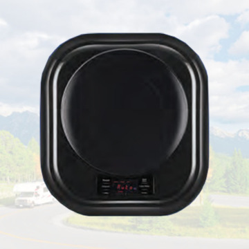 220V RV Washer: Black Color Motorhome Washer with 2.5kg Spin Capacity