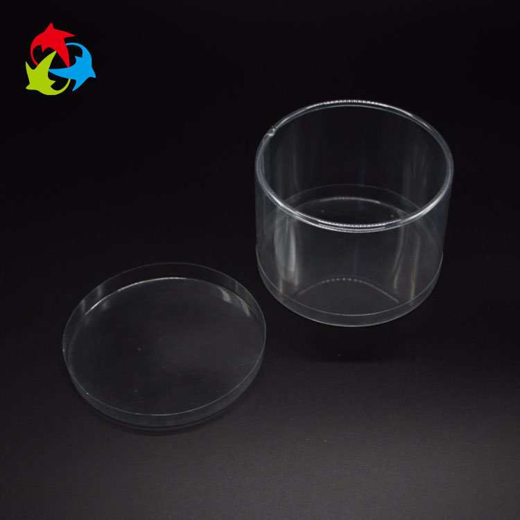 Gift display round clear plastic cylinder packaging