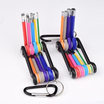 Folding Universal Hexagon Allen Key Wrench Kit for Bicycles